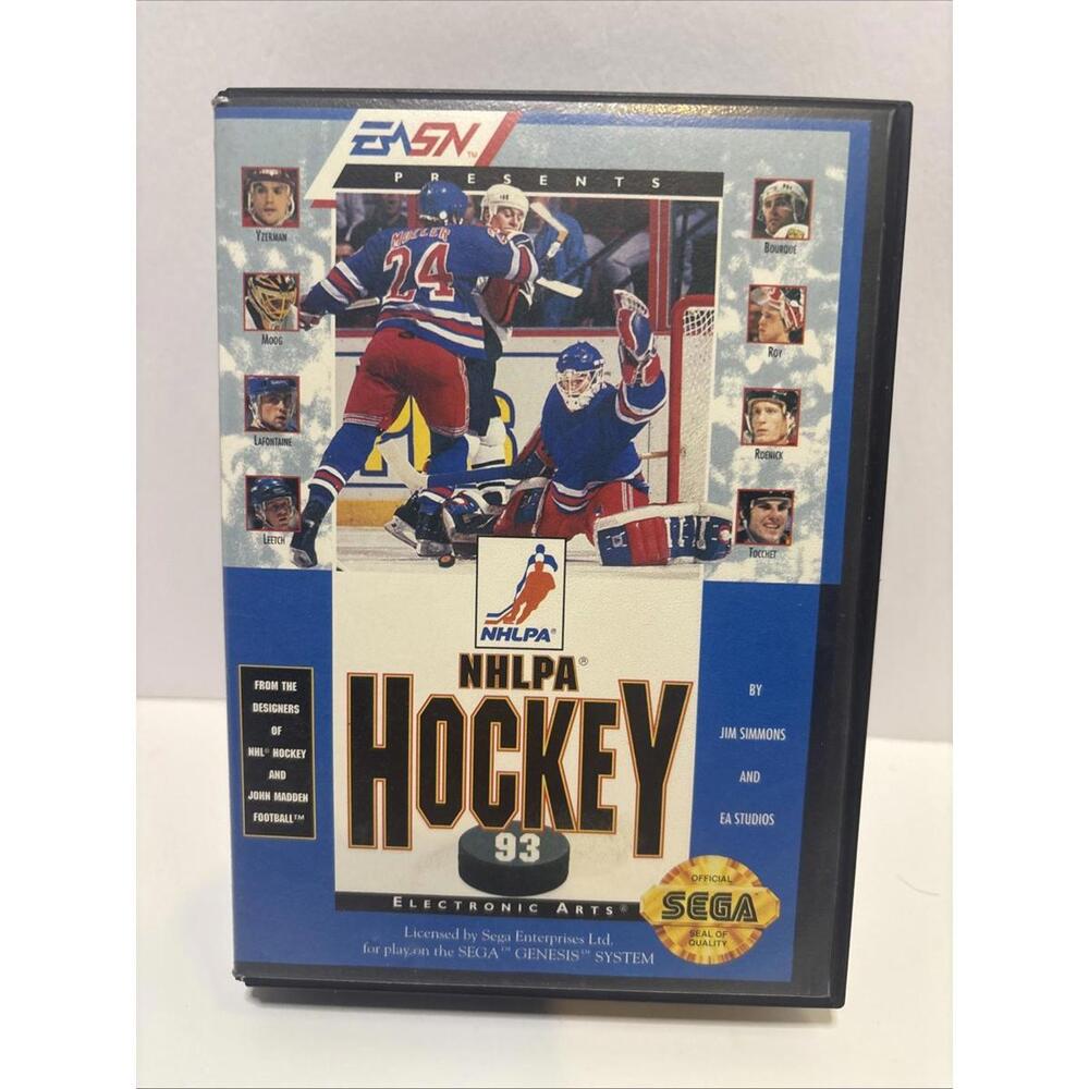 NHLPA Hockey 93 Gen For Sega Genesis Vintage Electronic Arts No Manual